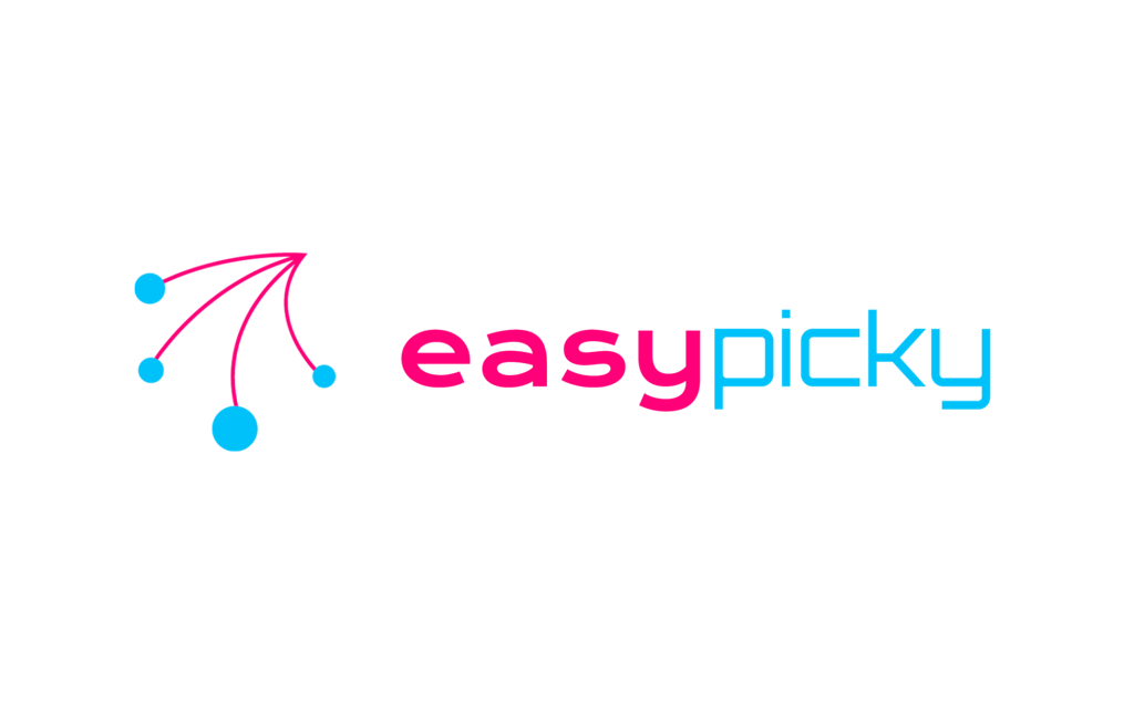 Le logo rose et bleu d'EasyPicky