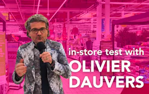 In-store test with Olivier Dauvers